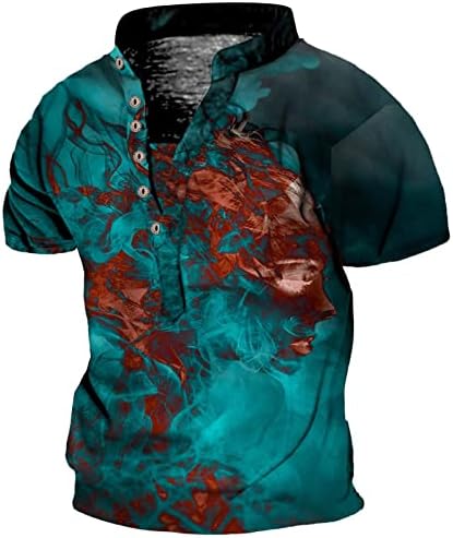 Camisas altas de manga comprida para homens masculino de manga curta camiseta de cor da cor de tartaruga tribal ao