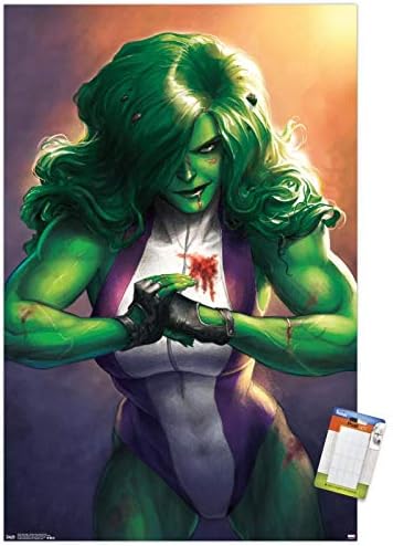 Trends International Marvel Comics - She -Hulk - Totalmente Awesome Hulk - Capa 4 Poster de parede, 14.725 x 22.375, Poster