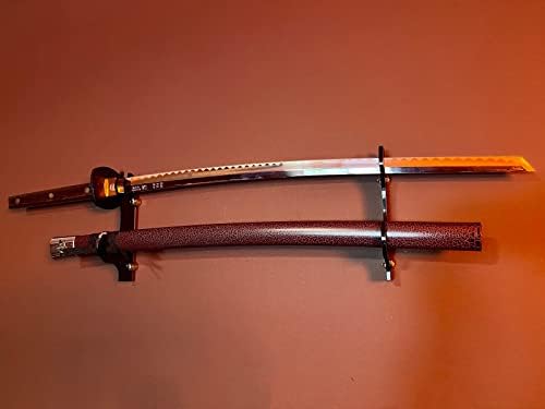 Só de espada wanlian, gancho de espada, acrílico Samurai Monthed Spin Stand Stand, mesa de luxo para Katana ou Wakizashi Sword, pode apoiar todas as espadas