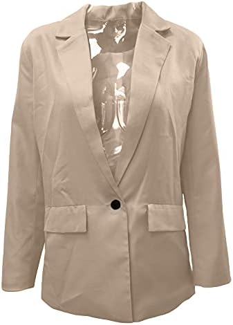 Jackets formais de blazer para mulheres de lapela sólida terno de manga longa de manga longa aberta cardigã de tamanho superior de tamanho de trabalho com bolso