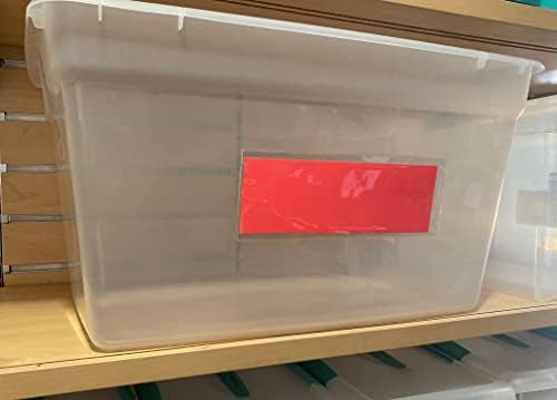 Bolsos de etiqueta adesiva para organizar recipientes