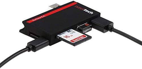 Navitech 2 em 1 laptop/tablet USB 3.0/2.0 Adaptador de cubo/micro USB Entrada com SD/micro sd leitor de cartão compatível com o
