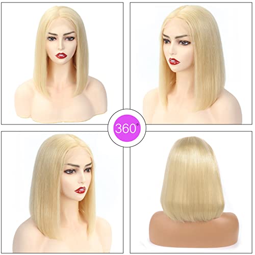 CAIXIU BONDO BOB WIG 613 BOB WIG 12 polegadas Cabelo humano HD LACE PARTILHAS FRONTAL 13X5X2 T PARTE 150% Densidade fêmea