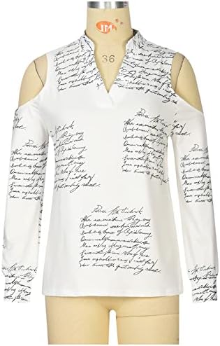 Blusa de manga longa da marinha para mulheres Vneck Turtle Neck Silk Newspaper Gráfico de túnicas mansas Top Top Teen Girl