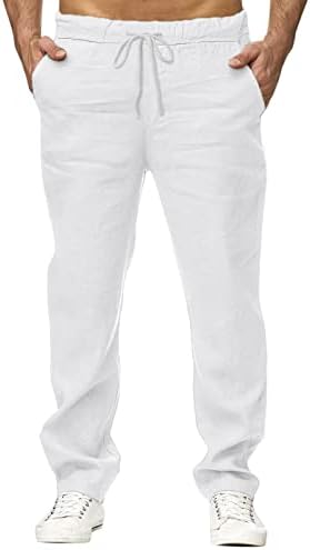 Miashui jean cortado calça reta Men masculino casual calça de calça de calça de calça de calça de algodão