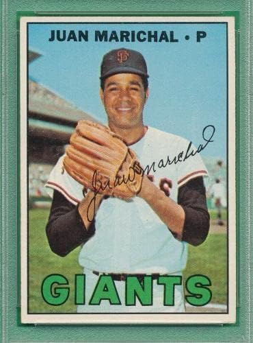 Centrado PSA 5 ex Juan Marichal Hof 1967 TOPPS #500 Green Green Classificada TPPHLC - Baseball Catbed Cartões vintage autografados