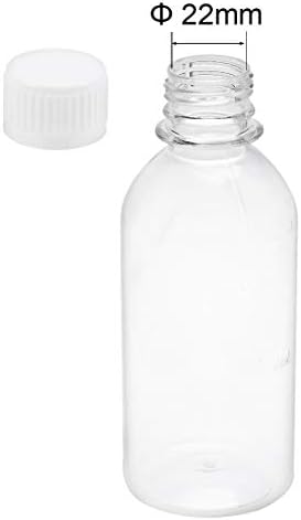 UXCELL 6,8 oz/200ml de laboratório plástico garrafa de reagente químico de boca pequena líquido/contêiner de armazenamento sólido