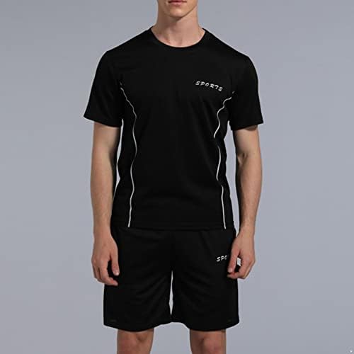 Camiseta de basquete de futebol de 2pcs de Yhong e shorts esportivos de calçada elástica de calçada