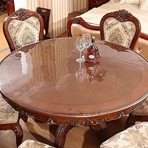 Tampa da mesa clara Protetor de protetor PVC Vinil Tocha de mesa de mesa Capas de mesa de cozinha Crystal Tocada de mesa de jantar Cristal Protetor de mesa de café