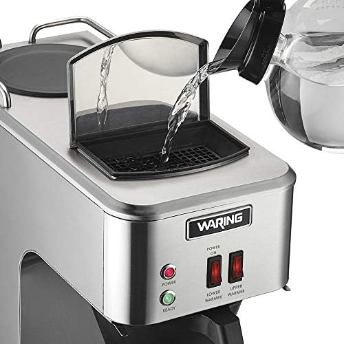 Waring WCM50 Café Deco despeje sobre o Caber de Café Decanter, Construção de Aço Axtual, dois Aquecedores Operados individualmente, sem necessidade de encanamento, 120V, 5-15 do plugue de fase