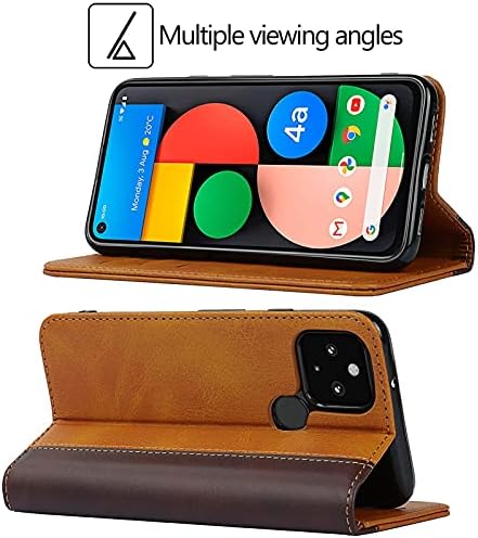 Jaorty Google Pixel 5 Caixa da carteira, pixel 5 Folio Flip Case, ID e Crédito Slots Slots Pocket Pock Leather Stand Feature
