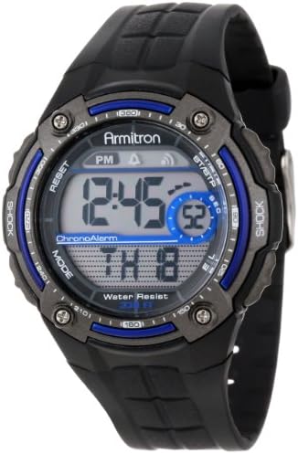 Armitron Sport Men's Sport Watch com elástico preto