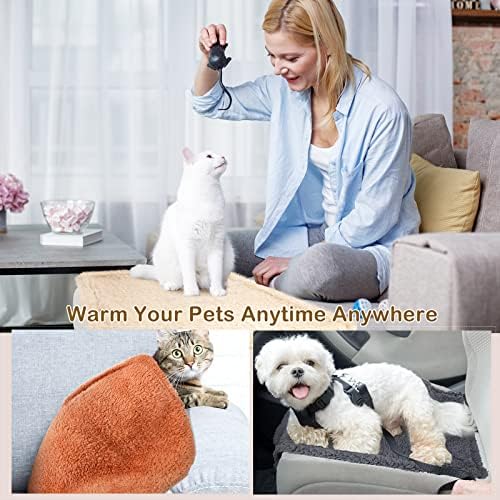 6 peças Cobertores calmantes Fluffy Fleece Dog Clanta de filhote de filhote para cães médios pequenos gato, cobertor macio e quente,