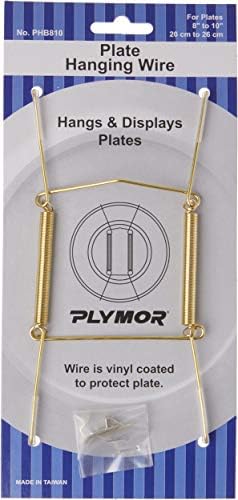 Cabide de placa montável de acabamento de vinil branco Plymor, 6,125 h x 3 W x 0,5 D