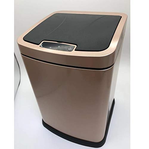 Zyjbm Smart lixo lixo sensor automático Dustbin com alça de lixo de balde interno lixo quadrado lixo lata de cozinha em casa armazenamento de lixo