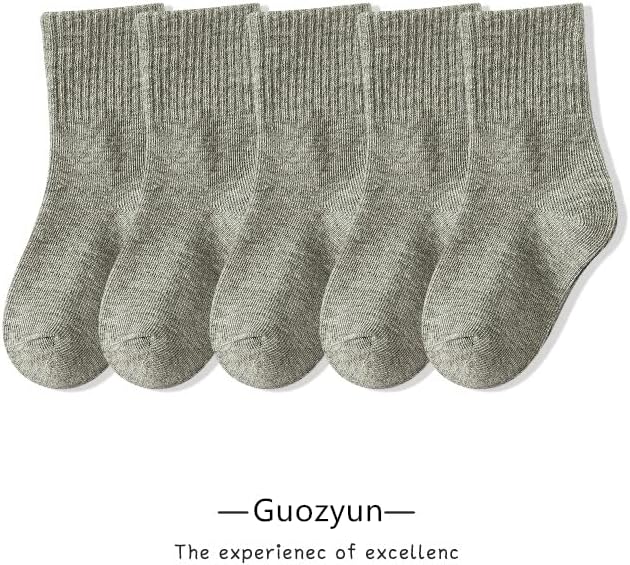 Guozyun Kids meninos meninos Cot de algodão Socks Socks Athletic Meias aconchegantes meias para crianças unisisex crianças bebês 3-12