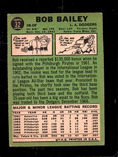 1967 Topps #32 Bob Bailey VG Dodgers