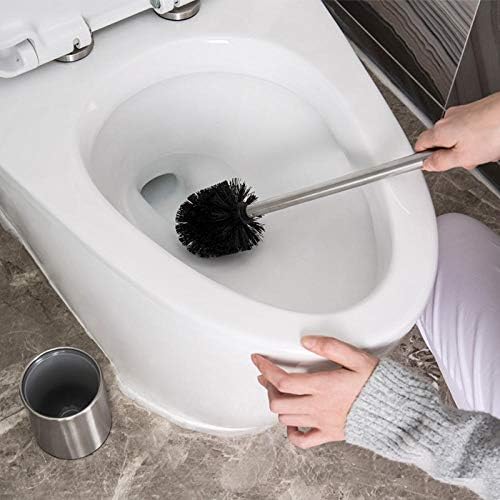 Guojm tigela de vaso sanitário pincel de aço inoxidável tigela de vaso sanitário Praveamento de limpeza do banheiro Ponto de limpeza