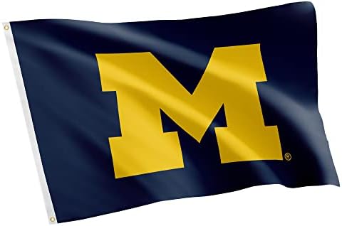 Desert Cactus University of Michigan Flag Wolverines UM U of M Bandeiras Banners poliéster Indoor Outdoor 3x5