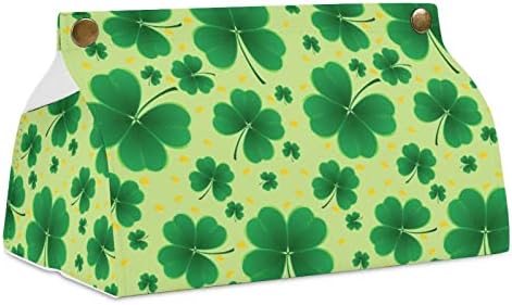 Caixa de lenço de mama de trevo da caixa de trevo de St. Patrick