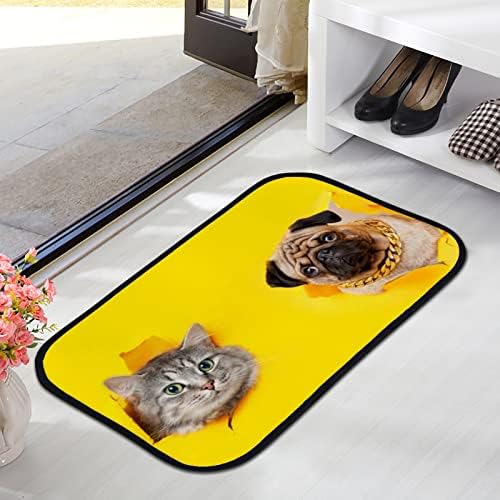 Vantaso Bath Bath Door Tapete de gato fofo Cachorro Partido Amarelo Papper Non Slif