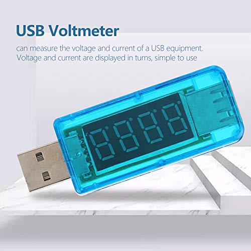 Testador de corrente de tensão USB, exibição conveniente de voltímetro USB em turnos para laboratório