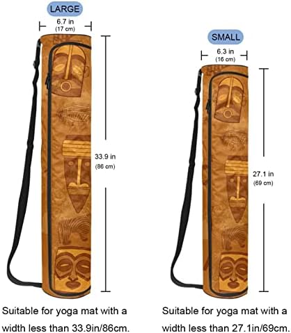 Saco de tapete de ioga, textura tribal Exercício de ioga transportadora de tape
