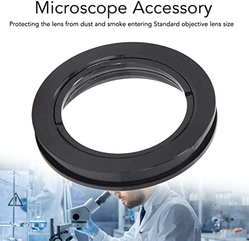 1x Microscópio Auxiliar Lente Objetiva Tamanho Padrão Alumínio Alumínio Microscópio Lens Objetivo Lens Microscópio Acessório