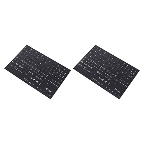 Adesivos de laptop solustre teclados de computador 10 folhas de teclado de teclado de teclado adesivos roxos adesivos de teclado