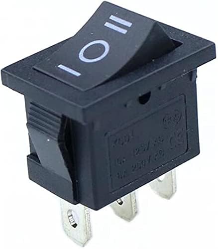 Botão do interruptor elétrico 1pcs kcd1 mini preto 3 pinos/6 pinos On/Off/On Rocker Switch AC 6A/250V10A/125V