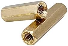 30pcs M2 HEXPO DUPLE PASSE PASSO DE COBER PILARES COLUNA DE ISOLAÇÃO COLUNA MOMELA PARA PARA PROFUNHA POST POST BRASS NUT 4MM -32MM