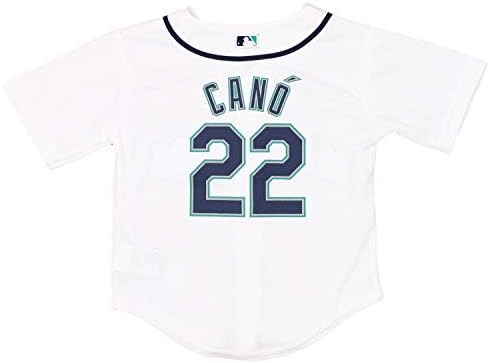LOUSTURES MLB EXTERSTUFF Seattle Mariners Robinson Cano #22 MLB Cool Base Home Réplica Jersey