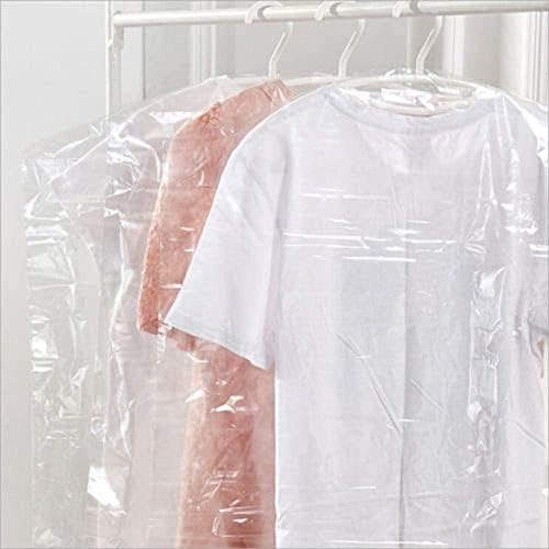 50pcs/lot plástico transparente capa de pó roupas de roupas de bolso de guarda
