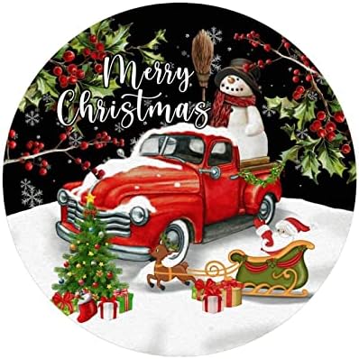 50 PCS Decoração de férias de Natal Holly Snowman Truck Feliz Natal 1.5 Rounds Setels Weals Christmas Feld para decorações de férias de laptop de garrafa Envelope