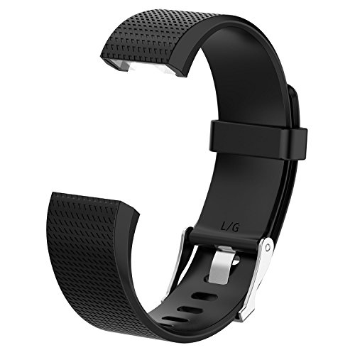 21 Pacote Eieuuk Soft Silicone Sport Sport Watch Bands Strap Compatível com Fitbit Charge 2/2SE Bandas para homens homens