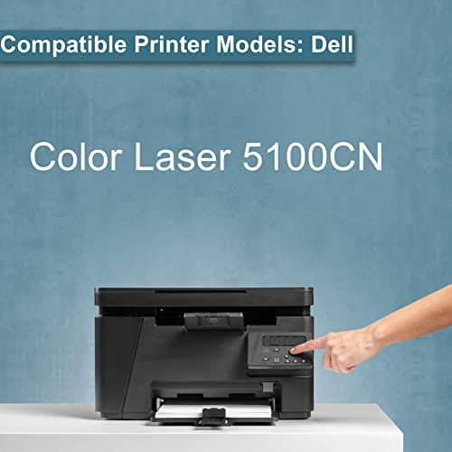 Rendimento de suprimentos para impressora compatível CMYK TONERCELES SUBSTITUIÇÃO PARA 310-5810 GG579 310-5807 GG577 310-5809 GG578 5100CN 310-5808 H7030 HG308 Uso em laser de cor 5100cn