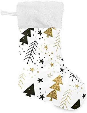 Meias de Natal de Alaza, clássico clássico personalizado grande decorações de meia para férias em família decoração de festa de festa 1, 17,7 ''