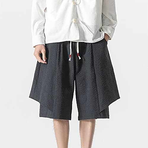 Shorts de basquete miashui para homens embalam linho de algodão casual de algodão shorts masculinos shorts masculinos