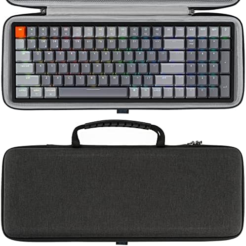 Geekria 90%-96%Caixa de teclado, bolsa de transporte de viagens duras para o teclado portátil de jogos mecânicos de