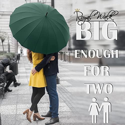 Royal Walk grande guarda -chuva + guarda -chuva compacta à prova de vento