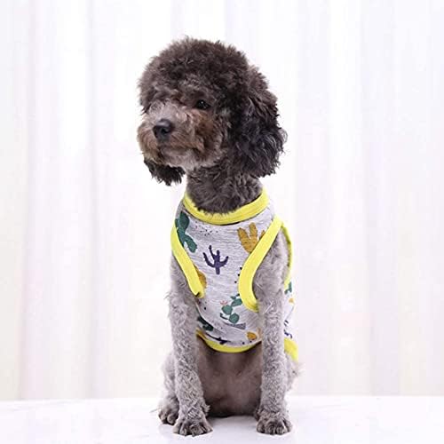 Camisas de estimação Camisa de cachorro Camisa de cachorro Roupa de proteção solar respirável Camiseta fina de colete de