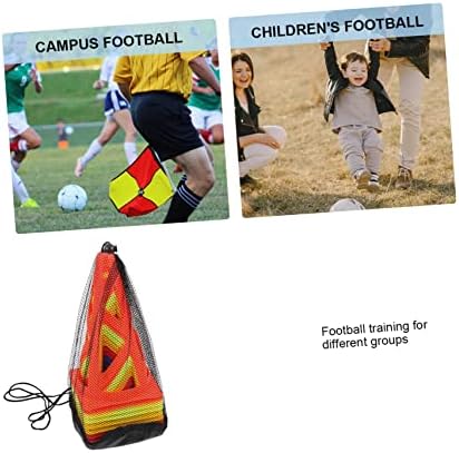 Inoomp 10pcs Bandeira Bucket Kids Sports Toys Soccer para crianças Trofeos De Soccer Cones Slalom Cones Hockey Cones Futebol