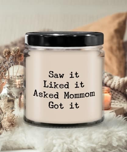 Vi Gostei que perguntou a Mommom Candle Novelty Gift Got It Candles Apreciação Decoração da casa Melhor Gifts Agradeço