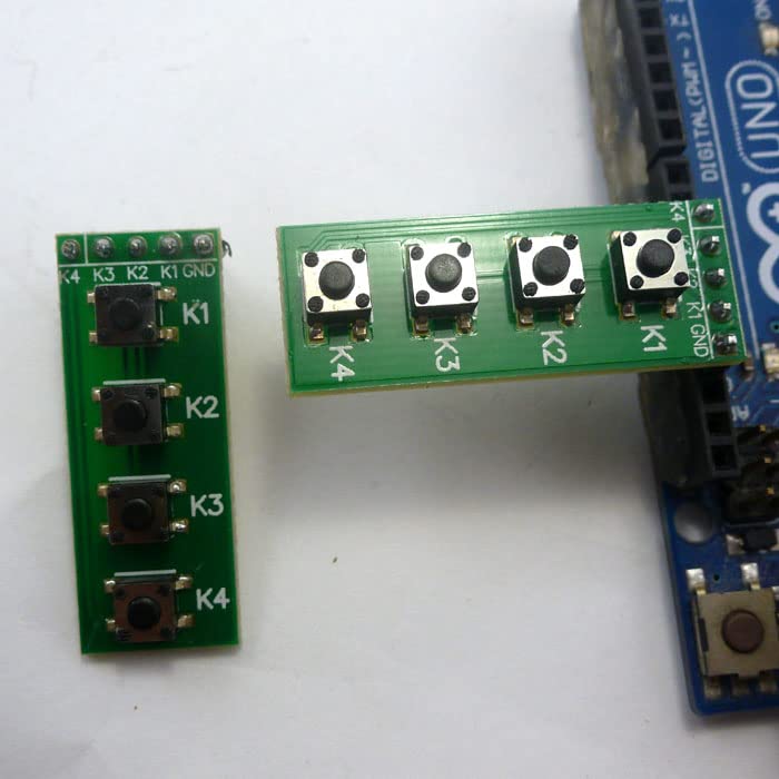 Eletechsup 2,54mm Cabeçalho do pino feminino 4 Módulo momentâneo do botão de pressão para Raspberry Pi Banana PI STM32