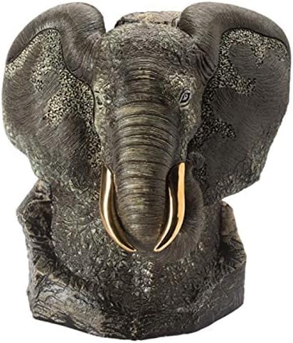 De Rosa - Busto de elefante estatueta - Black