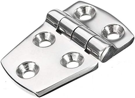 SGERSTE 38 x 56mm 316 Aço inoxidável Hingas de dobradiças da porta de dobradiça Hardware de prata polido