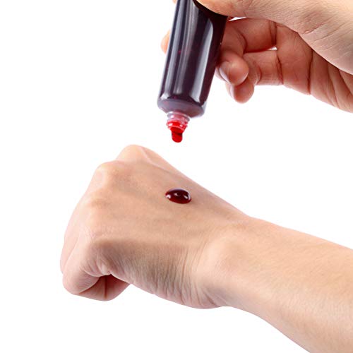 Wissee Fake Blood SFX Kit de maquiagem cera de cicatriz com crosta Gel de sangue coagulado, misturador de cosméticos