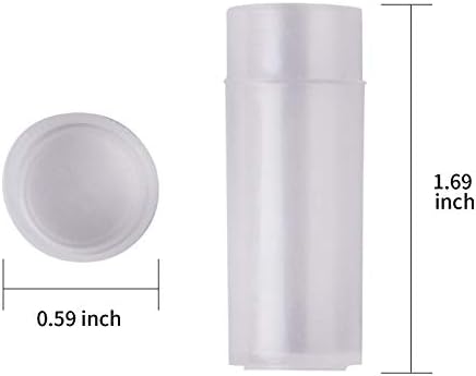 100pcs 5ml recipientes de plástico de comprimidos pequenos garrafas de comprimidos vazios Garrafas de amostra de teste de teste com tampas por hrlorkc