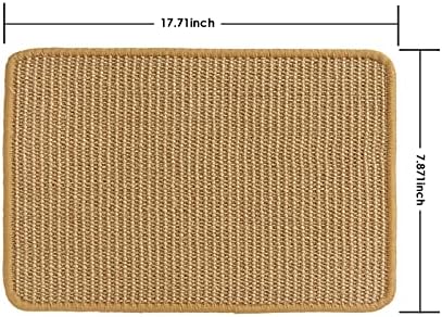 2 PCs Scratchers de gatos para gatos internos, 17,71 * 7,87 em tecido sisal gato rispando gato scratcher, sem deslizamento horizontal piso de gato risque tapete, proteger tapetes e sofás