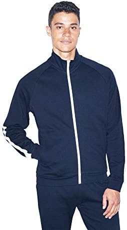 American Apparel Men Block Sleeve Track Jacket